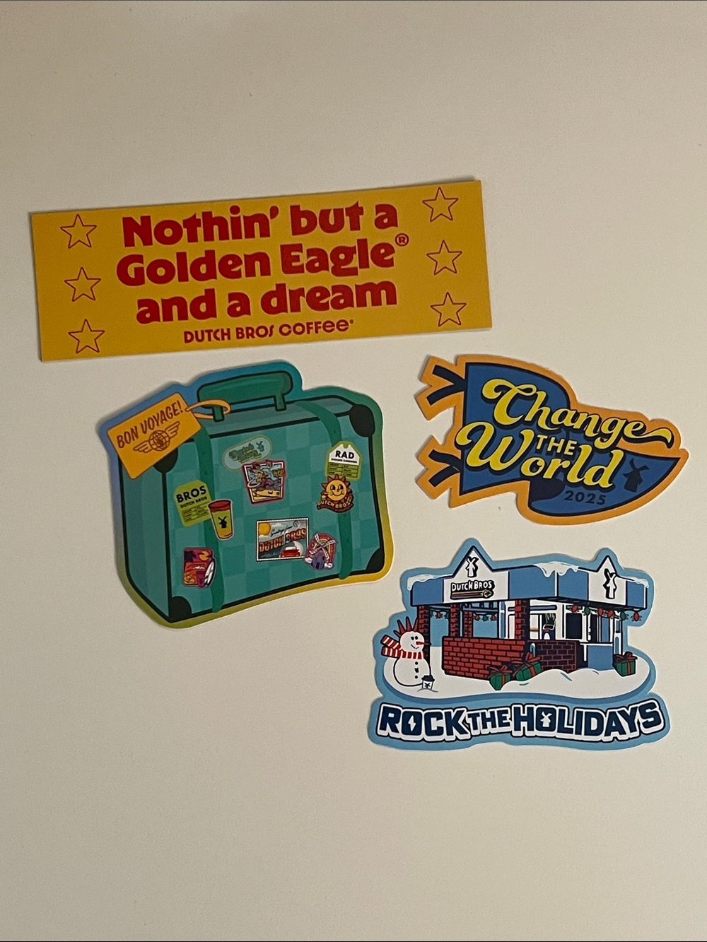 Dutch Bros Stickers - Bundle of 4 Limited Edition
